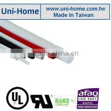 UL Recognized made in Taiwan Silicon coated fiberglass sleeve