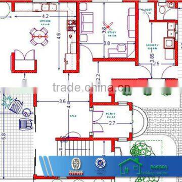 green integrated steel structure prefab homes