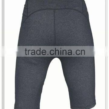 High Quality Melange Dri Fit Gym Shorts, Running Tights, Custom Fitness Compression Tights for Men photo-4