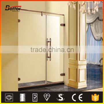 Hinge frameless tempered glass poland modem luxury shower cabin