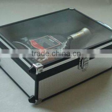 Aluminum backpack wine box,ABS high wine case,cheap wine box