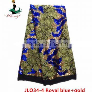 Haniye JLQ34-1/2016 Best Price Embroidery French Lace / Hot Selling African Water Soluble Tulle Lace Fabric photo-4