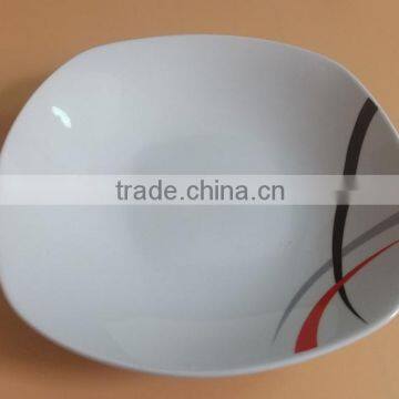 Ceramic Dinnerware With Simple Design for Hotel Porcelain Dinnerware Item Square Porcelain Crockery Dinner Sets photo-4