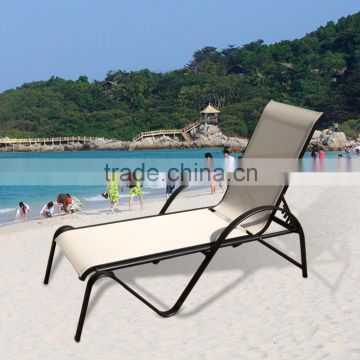 Aluminum stacking beach sun bed