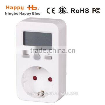 Energy Electricity Usage Watt Calculator Monitor Plug-in Power Consumption LED digital power energy meter