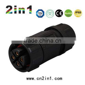 SK19-4P IP67 Soldering Electric Cable Wire Waterproof Connector photo-2