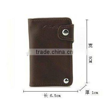 cow hide credit card holder with lots of card space on sale