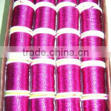 Fly Tying Tackle Round Tinsel Fuschia