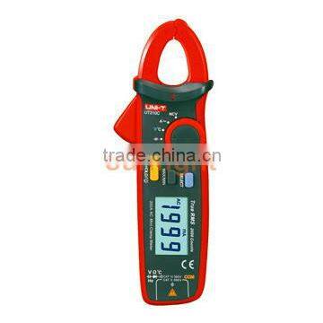Mini Clamp Multimeter, AC/DC/Resistance/Capacitance/Temperature Clamp Meter, True RMS 200A, UT210C