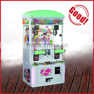 coin operated redemption machine construction spider crane mini baby claw crane machine indor amusement park game