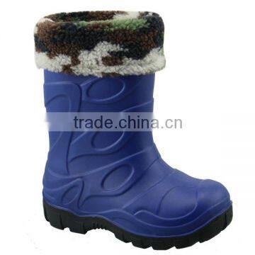 children injection pvc rain boots warm rain boots fur wellingtons boots promotion boots