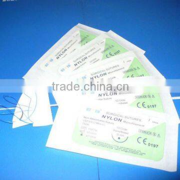 CE nylon suture with needle