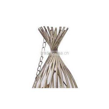 New!High Quality Sliver Golden Brush Iron Wire Candle Lantern photo-5