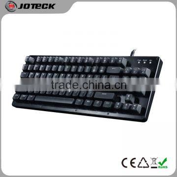 87 keys led backlight metal mechanical keyboard