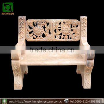 home garden yellow marble bench