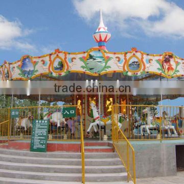 24 seats large luxury carousel rides, merry go round for sale