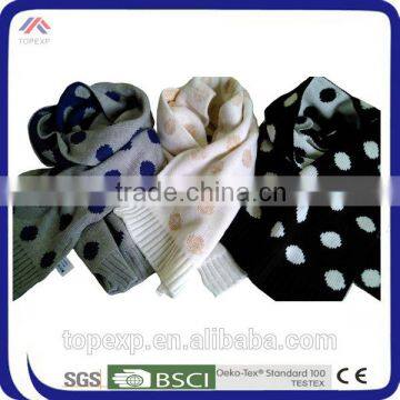 Girls Knitted Scarf Printed Short Scarf photo-2
