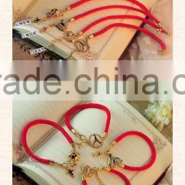 2015 Promotional Fashion Bracelet , Lovely Skull Fish Tower Pendent Bracelet Charm Bracelet Wholesale photo-2