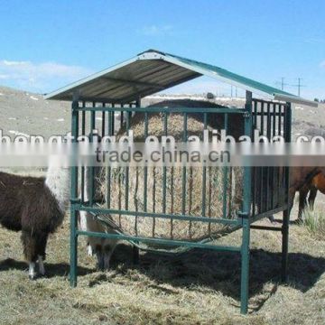 Galvanized pasture feeder