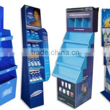 New excellent corrugated cardboard counter display stand for exhibition or magzines