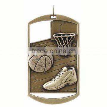 2015 rectangle medals on sale baseketball l medals/custom sport baseketball medals