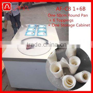 Thailand Style Fried Ice Cream Machine/ Fried Ice Cream Roll Machine/Flat Pan Fried Ice Cream Machine photo-3