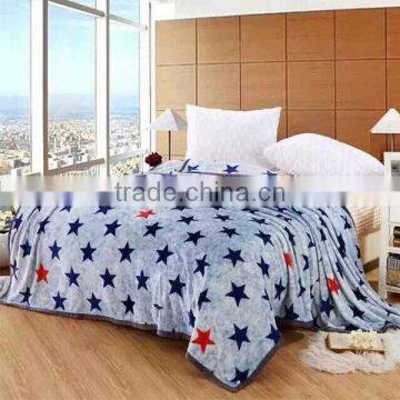 Stars Design Flannel Blanket China Factory