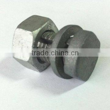 Electric fence split wire joining bolt for high tensile wire fence