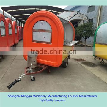 outdoor retail vending street mobile hand push food breakfast small stainles steel food trailer