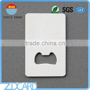 Cut Through Credit Card Size Metal Bottle Opener photo-2