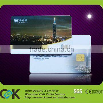 Custom eco-friendly PVC contact smart IC card with low price