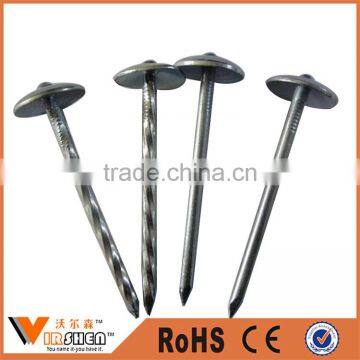 Good Price roofing nails, umbrella head roofing nails, roofing nails china