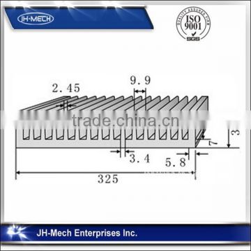 6063 T5 aluminum profile for heat sink