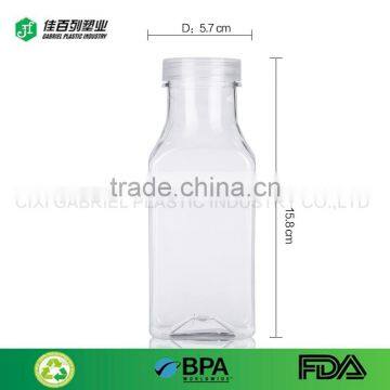 PET material online shopping product juice bottle filling machine plastic square jar plastic milk bottle