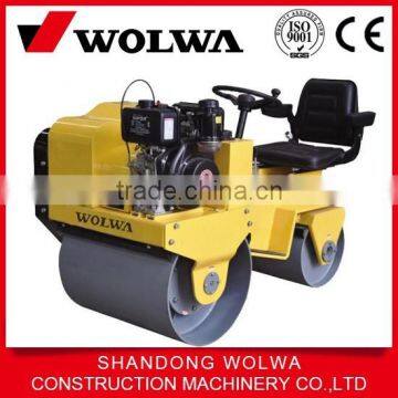 china factory export 750kg mini vibrating road roller compactor