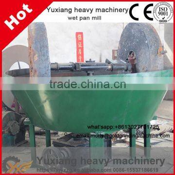 Low Devoted Abrasive Resistance Wet Pan Mill for Processing Gold