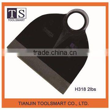farming weed hand steel hoe head mainly for Indonesia rail steel farm hoe