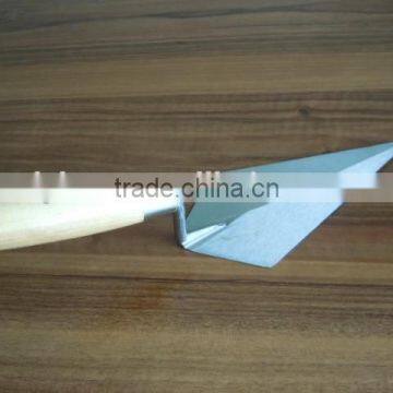 Pointed One Piece Forged Trowel Leaf Trowel With Wooden Handle photo-4