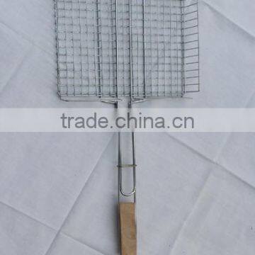 Extra Size BBQ Grill Basket Meat Grid photo-3