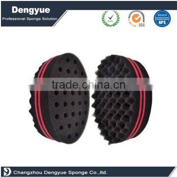 Custom 8 Shape Ellipse Shape Double Sided Hair Twist Sponge for USA Canada Barbershop