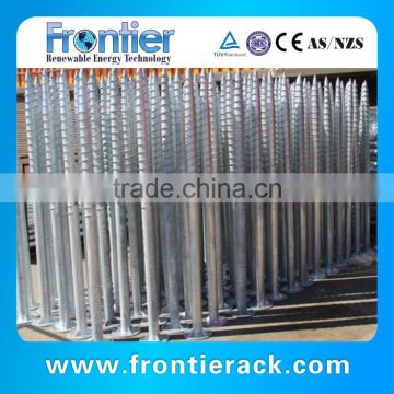 Ground screw pile for ground PV power plant