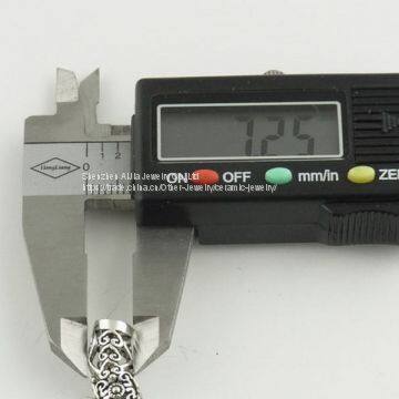 Hollow Oval Shape Long Tube Accessories 925 Silver Beads photo-4