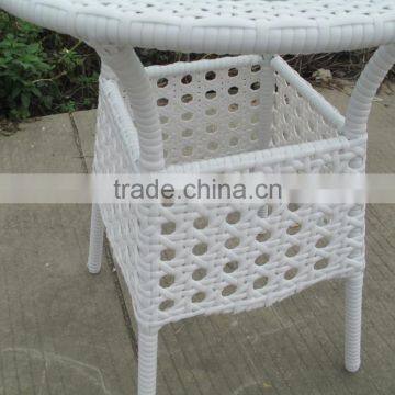 Hexagonal 2 Seater Table Set Used Cafe Poly Rattan Furniture Restaurant