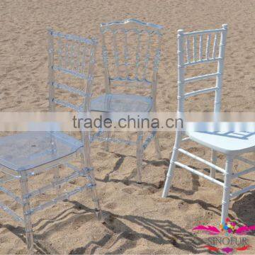 transparent resin polycarbonate napoleon chair, event napoleon chair