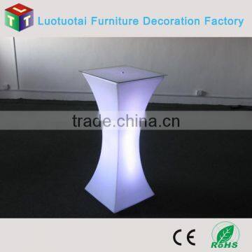 Led Square Cocktail /tea/ Coffee Table With Light photo-3