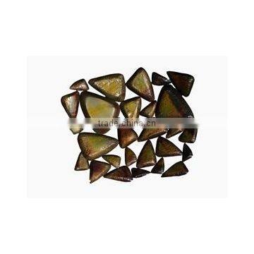 Abstract Metal wall art with triangles