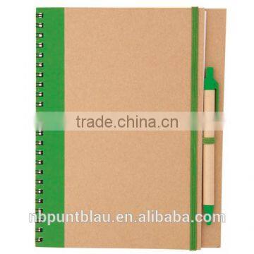 Recycled Cardboard Ecofriendly Block-notes With Ballpen 65pages photo-3