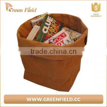 Natural Material of Washable Kraft Paper Storage Keeper Bag Buggy Bag photo-5