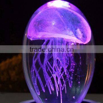 LED 3d Laser Jellyfish Crystal Gift Items photo-3