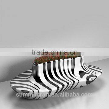 Modern Shopping Mall Fiberglass Outdoor Leisure Chair photo-5